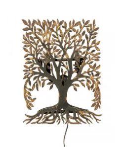 APPLIQUE ARBRE DE VIE PATINE MARRON