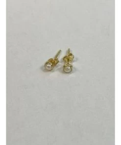 Boucle Oreille Perle Ronde Pierre Naissance