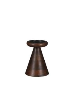 Bougeoir Limma Marron.f H17 D12