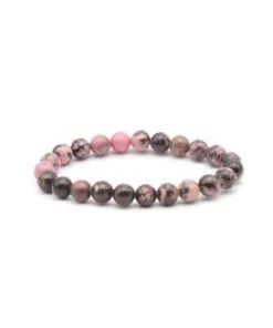 Bracelet Boule 08mm Rhodonite Madagascar Ab