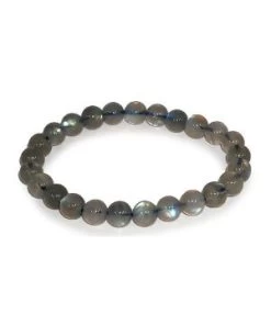 Bracelet Boule 8mm Labradorite Aaa 7mm
