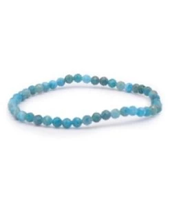 Bracelet Facetté 04mm Apatite Bleue A