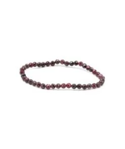 Bracelet Facetté 04mm Grenat Rouge Almandin A