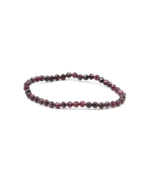 Bracelet Facetté 04mm Grenat Rouge Almandin A 3 Bracelet Facetté 04mm Grenat Rouge Almandin A