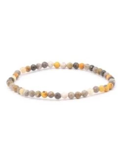 Bracelet Facetté 04mm Jaspe Bumblebee A+