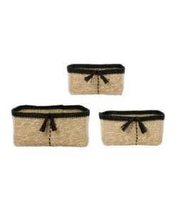 Corbeille Sumatra Nat/noir Mm