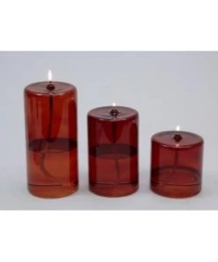 Lampe Huile Cylindre Jaune Xl