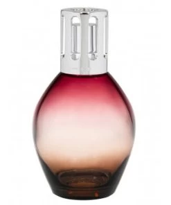 LAMPE OVALE PRUNE/MARRON