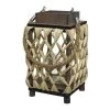 LANTERNE BOIS NATUREL H31 -Intérieure Décoration Magasin lanterne bois naturel h31
