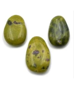 Pendentif Pierre Percée Stichtite Serpentine A