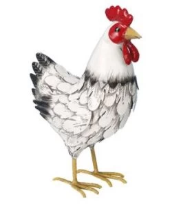 POULE METAL PM BLANC H27