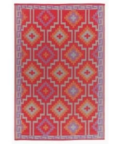 Tapis Lhasa Orange & Violet 120 X 180