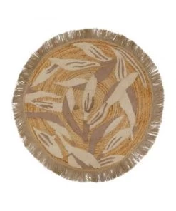 TAPIS ROND BRONZE D100CM