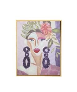 Toile Camelia Multicolore 40x50