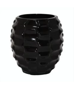 Globe VASE GOLF NOIR GM D30 H32