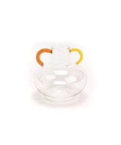 Vase Rd Deux Anses Jaune H11.5