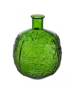 VASE TROPIC VERRE VERT VIF H44